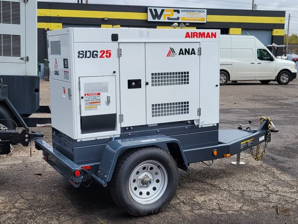 20 kW Airman SDG25S-8E1 Portable Diesel Generator - EPA Tier 4 Final - Woodstock Power inventory photo