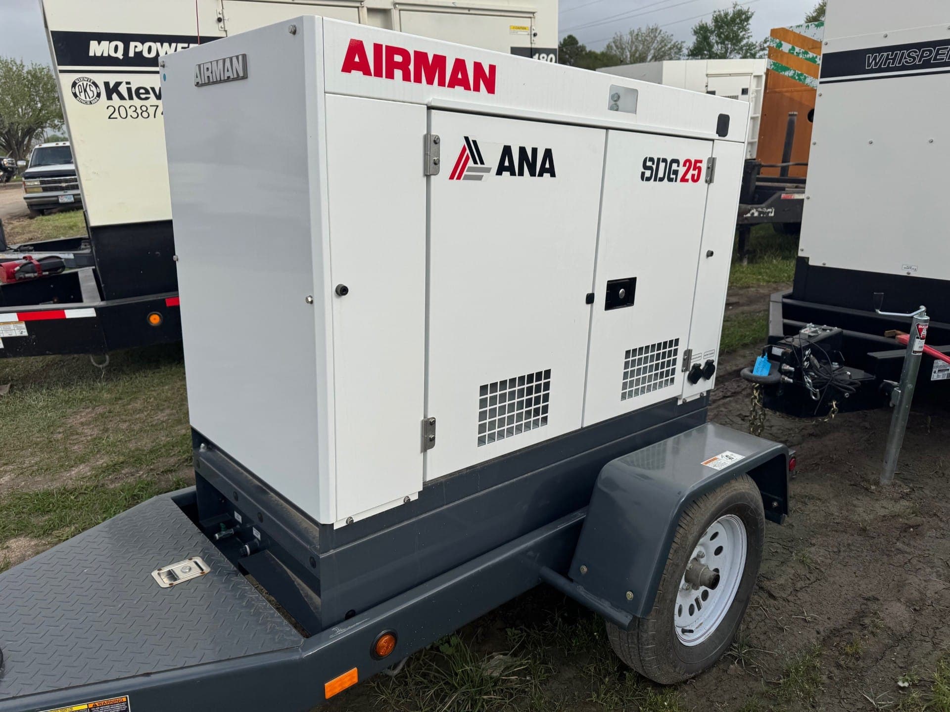 New 20 kW Airman SDG25S-8E1 Portable Diesel Generator - EPA Tier 4 Final - Woodstock Power inventory photo