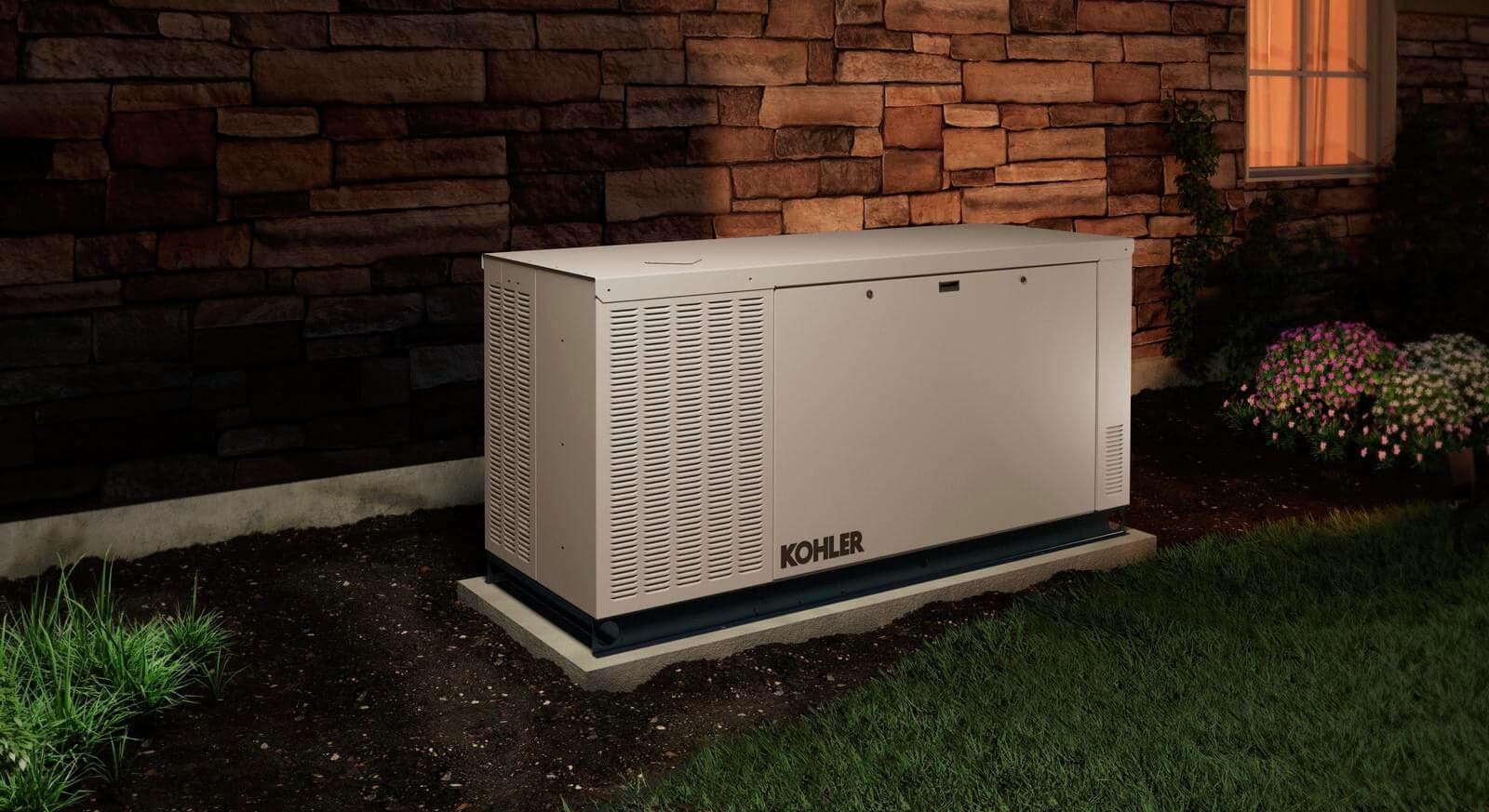 Commercial generator ready for load bank testing