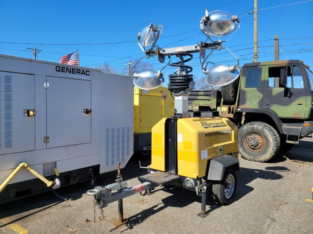 Used 8 kW Allmand Night-Light Pro II V Portable Diesel Generator Light Tower – EPA Tier 4i - Woodstock Power inventory photo