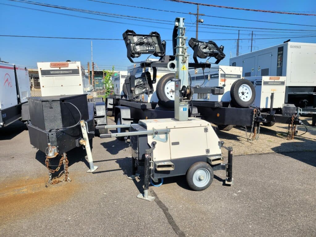 Used 2.4 kW Generac PLT240 Portable LED Light Tower - Woodstock Power inventory photo