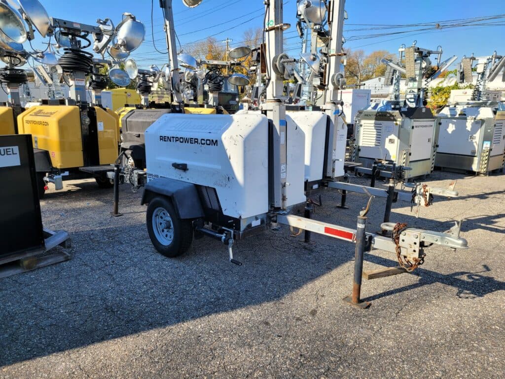 Used 8 kW Allmand Nite-Lite Pro II Portable Generator Light Tower - EPA Tier 4 Final - Woodstock Power inventory photo