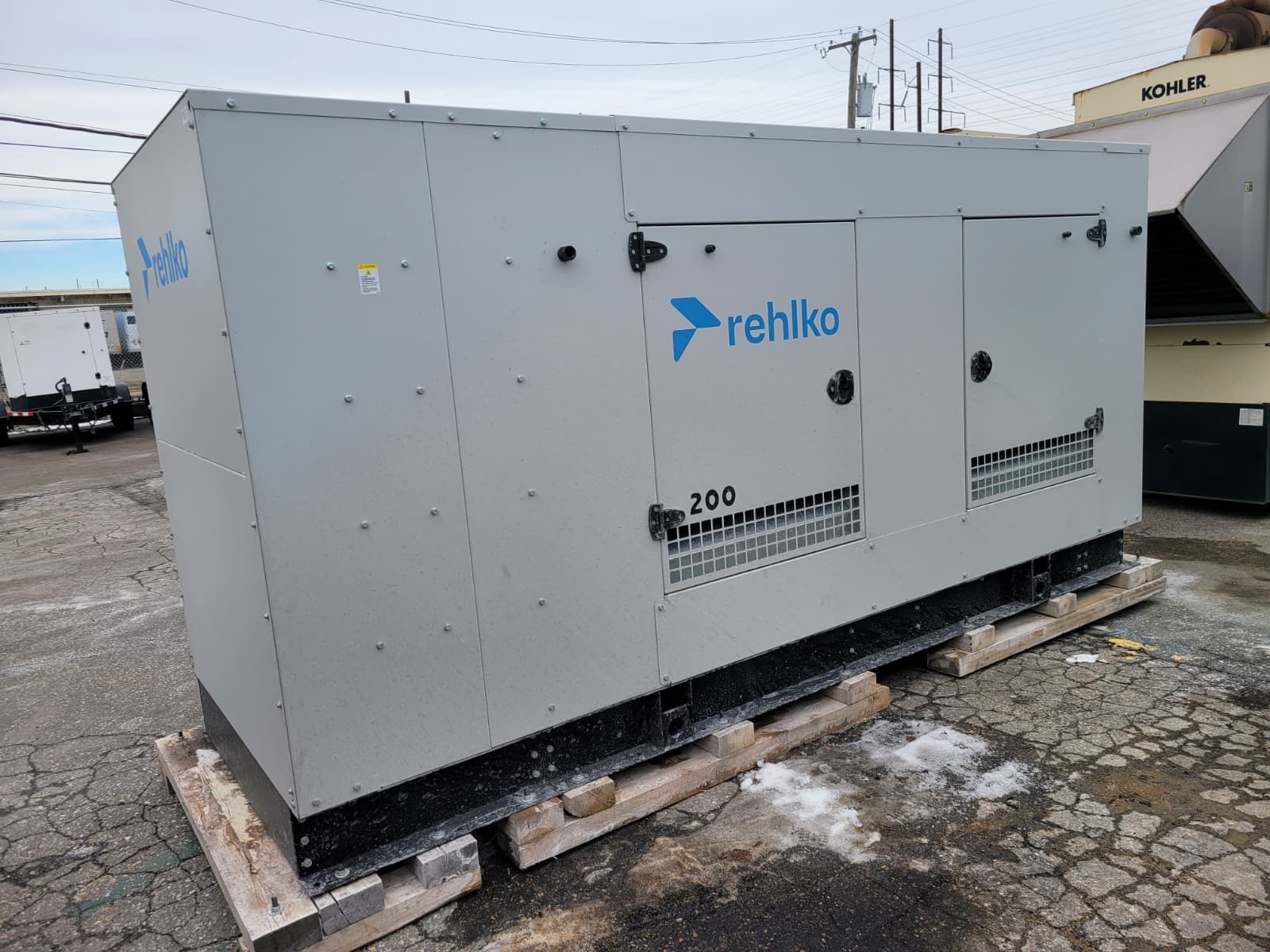 New 200 kW Kohler-Rehlko KG200 Natural Gas Generator - EPA Certified - Woodstock Power inventory photo